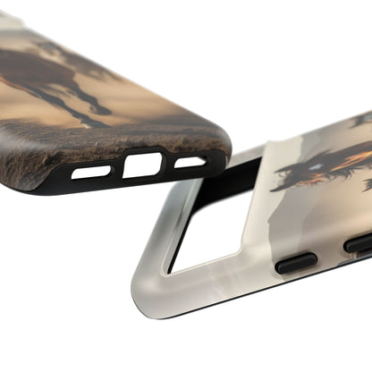 Running Horses Phone Case | Wild Mustang Herd Tough Protective Cover