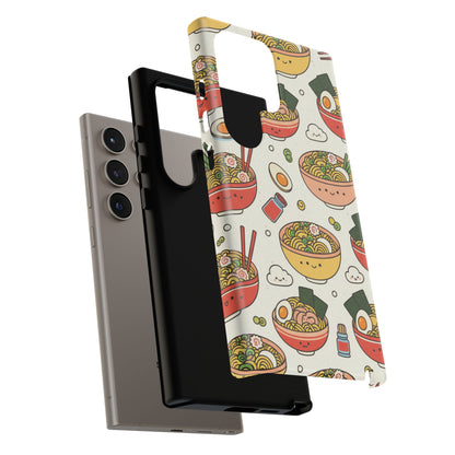 Kawaii Ramen Phone Case – Cute Japanese Food Pattern | Noodle Bowl Aesthetic Case