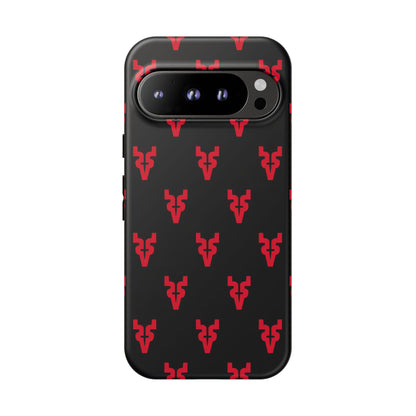 Mazatlán Bull Phone Case – Black Red Streetwear Tough Shockproof Cover