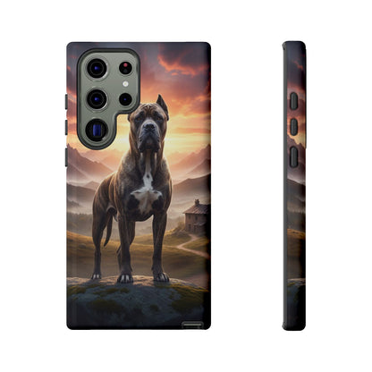 Cane Corso Phone Case – Guard Dog Sunset Tough Case (iPhone, Samsung, Pixel) | Dog Lover Gift