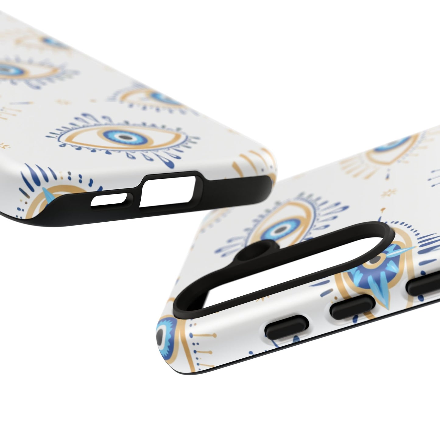 Blue Evil Eye Phone Case – Protective Slim Shockproof Cover for Iphone, Samsung Galaxy and Pixel