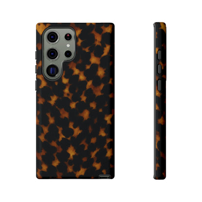 Tortoiseshell Pattern Tough Phone Case | Classic Leopard-Style Protective Cover