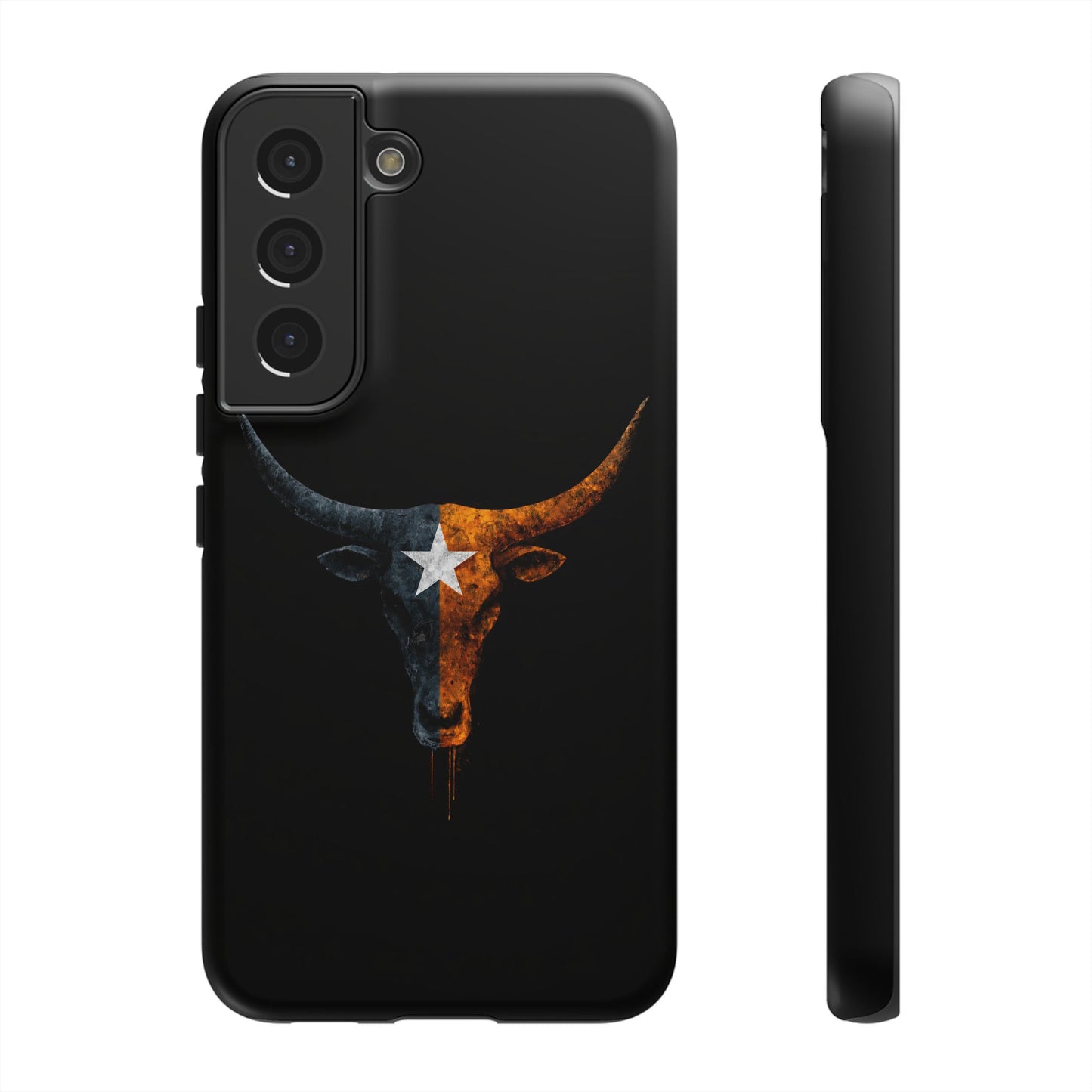 Texas Longhorn Skull Phone Case Western Cowboy Bull iPhone Samsung Cover