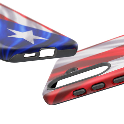 Puerto Rico Flag Phone Case | Boricua Pride Tough Case | Puerto Rican Flag Protective Cover for iPhone & Samsung