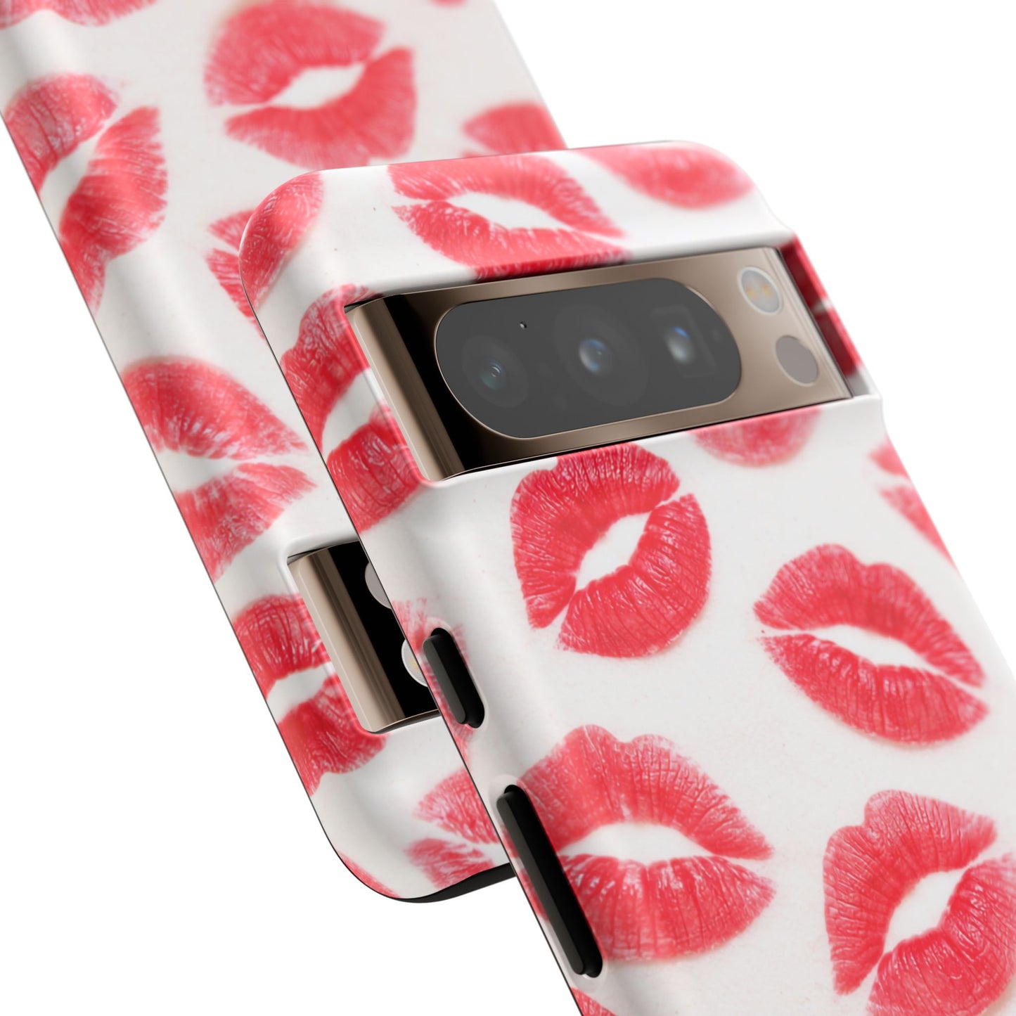 Red Lipstick Kiss Phone Case – Sexy Lip Print Pattern Tough Protective Cover