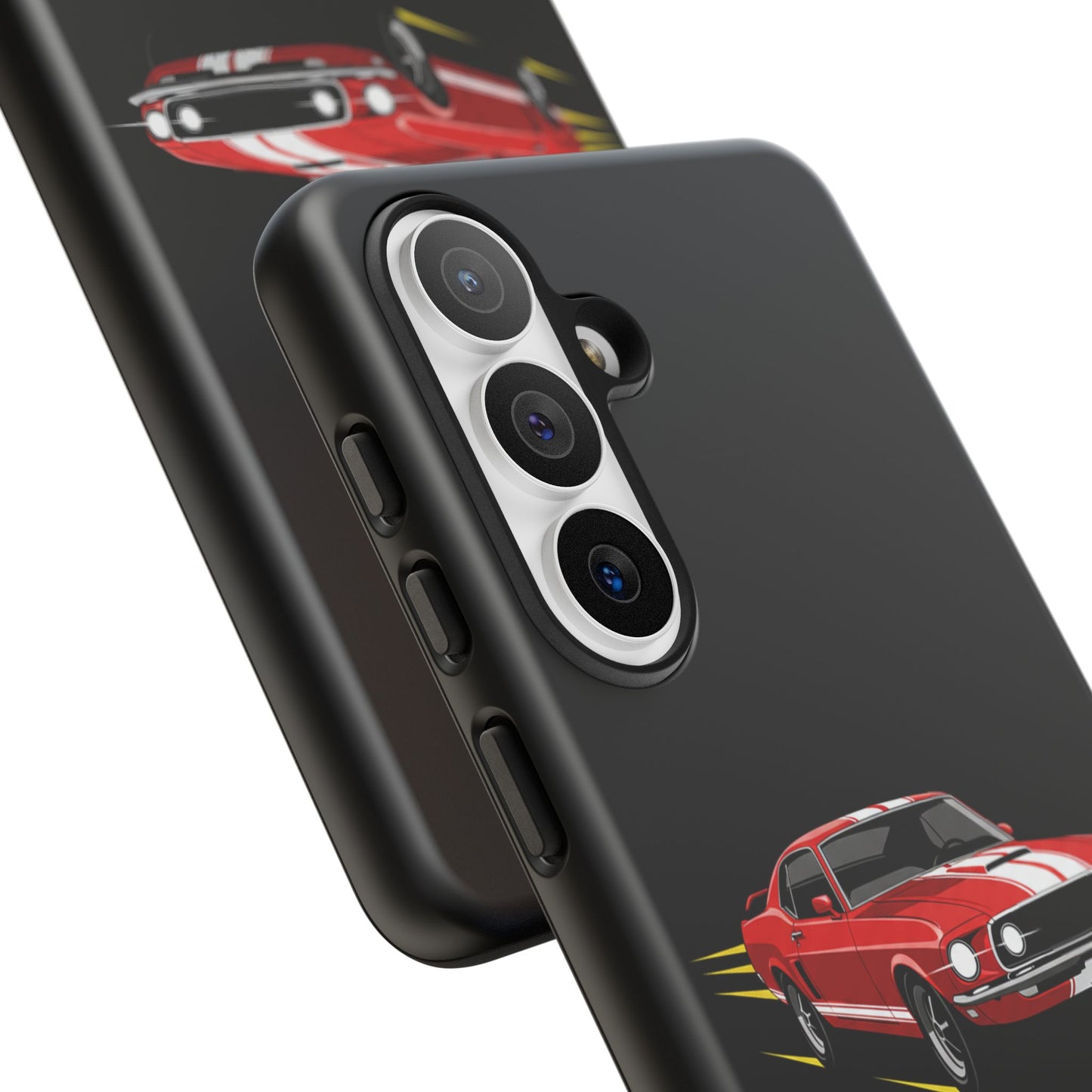 Red Muscle Car Phone Case – Classic Car Racing Tough Protective Case