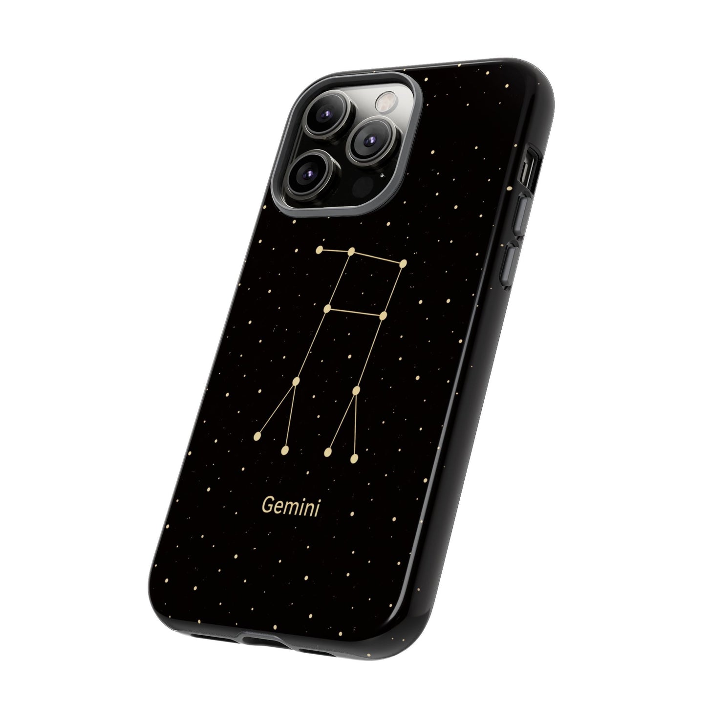 Gemini Zodiac Constellation Phone Case – Luxe Gold Celestial Cover