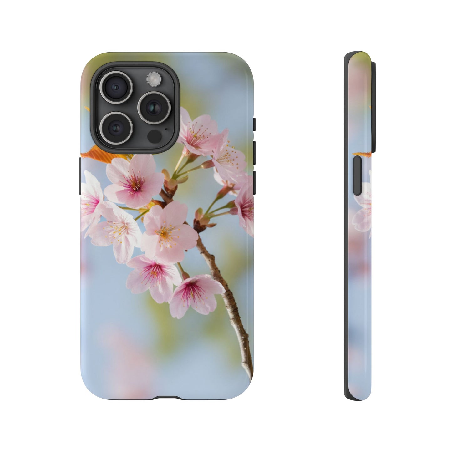 Cherry Blossom Phone Case – Pink Floral Tough Case (iPhone, Samsung Galaxy, Pixel)