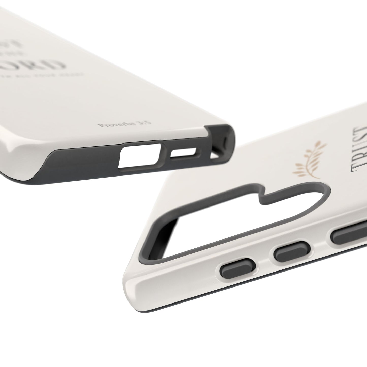 Proverbs 3:5 Christian Phone Case Trust in the Lord Minimalist Faith Cover
