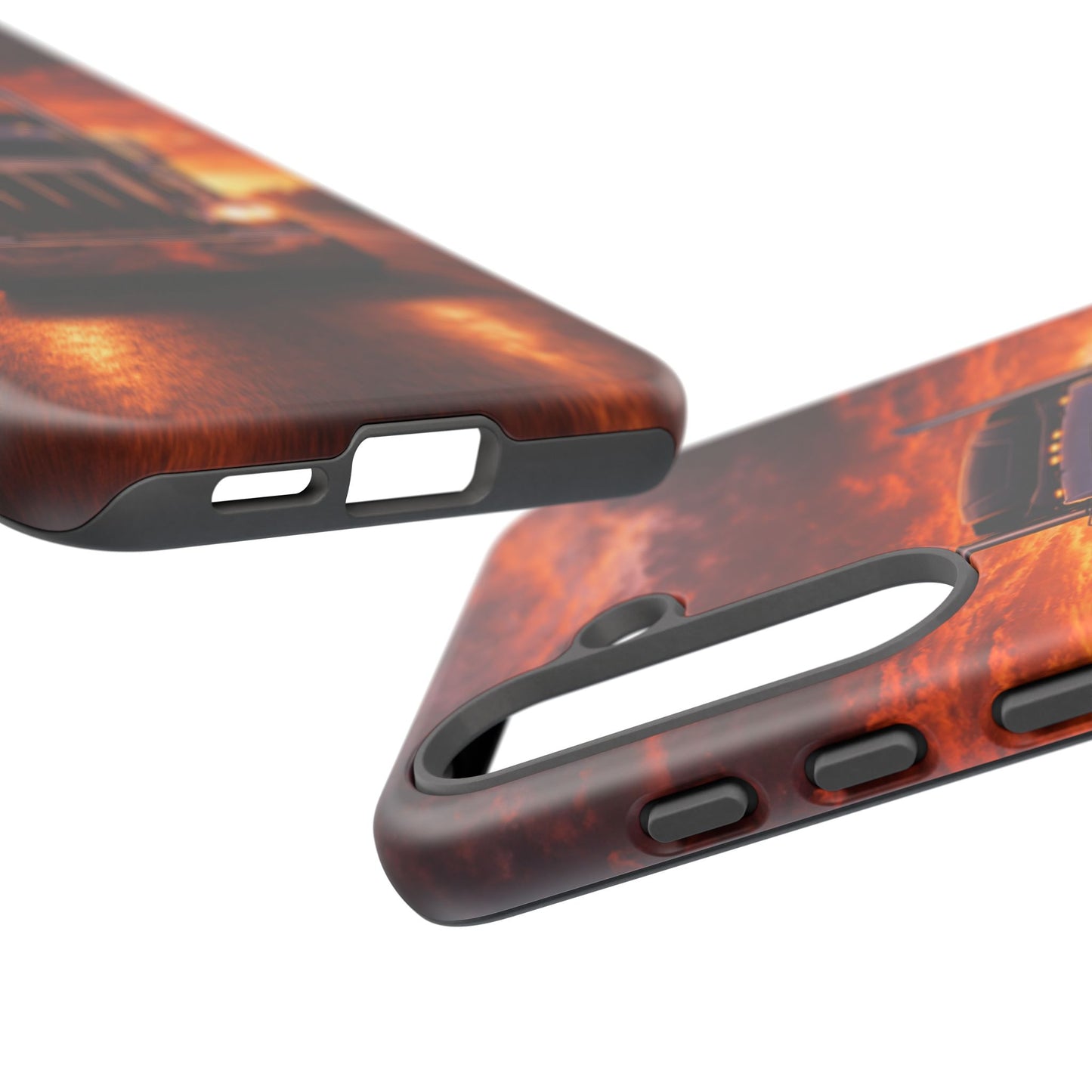 Big Rig Truck Phone Case Sunset Highway Semi Truck iPhone Samsung Cover