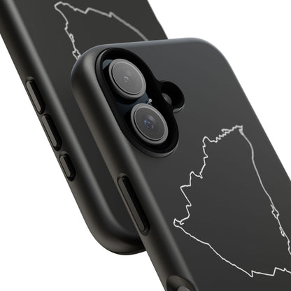 Nicaragua Outline Phone Case – Minimal Country Map Tough Case (iPhone, Samsung, Pixel)