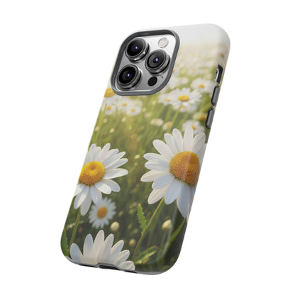 Daisy Phone Case – Floral Spring Field Tough Protective Case (iPhone, Samsung, Pixel)