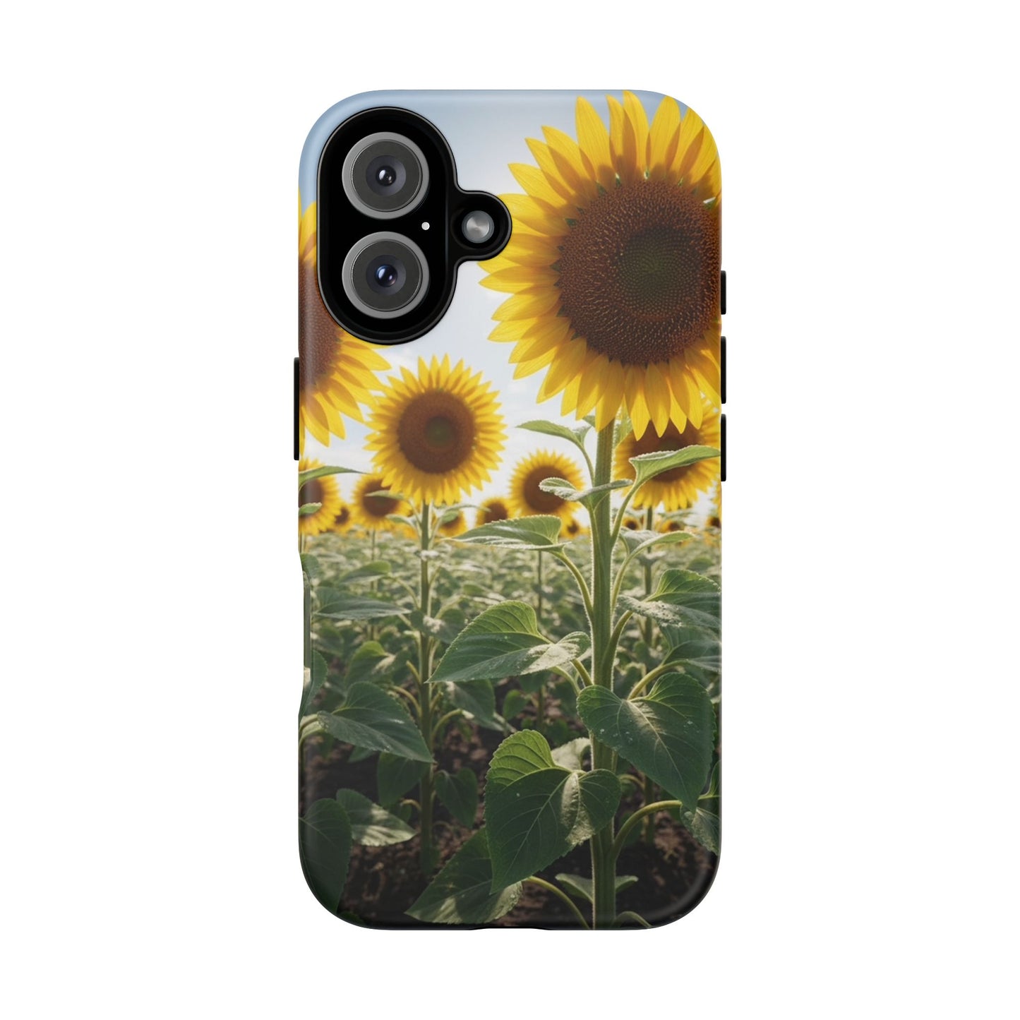 Sunflower Field Phone Case | Golden Hour Floral Aesthetic | Bright Summer Tough Case