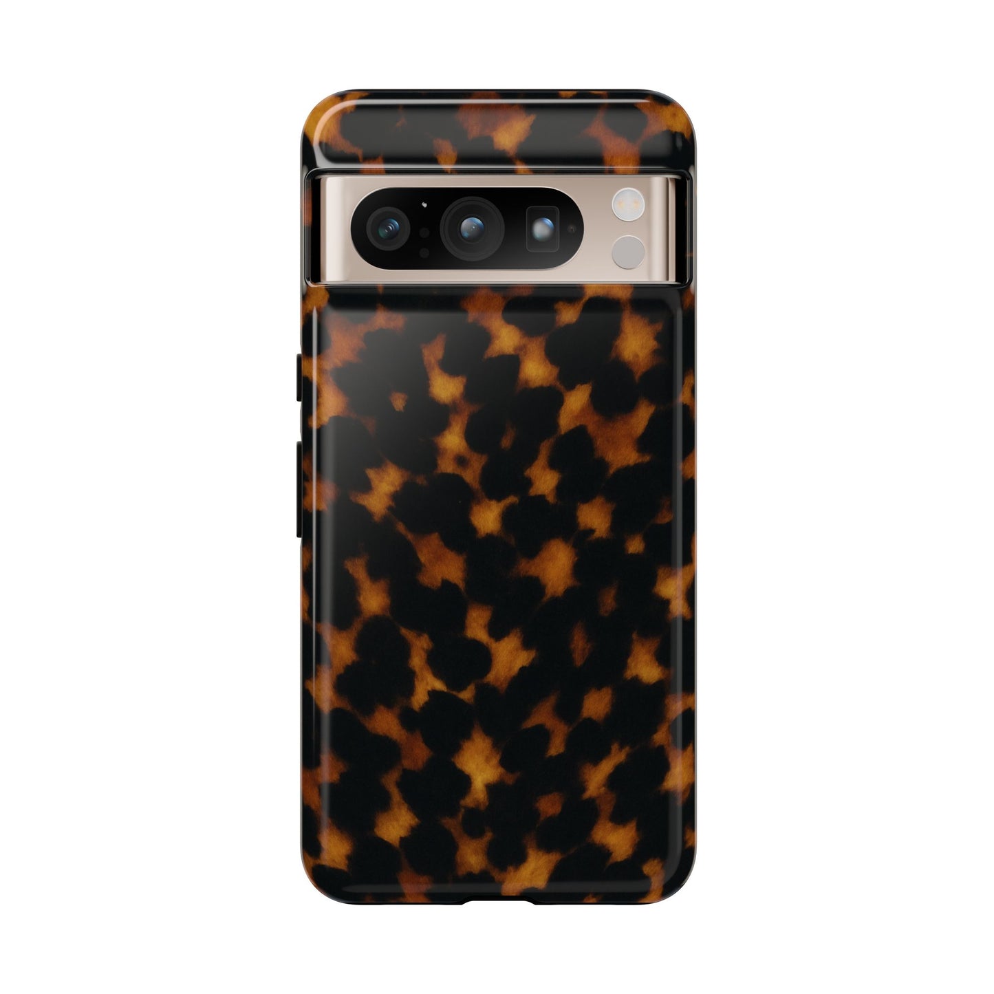 Tortoiseshell Phone Case – Brown Leopard Pattern Luxury Tough Protective Case