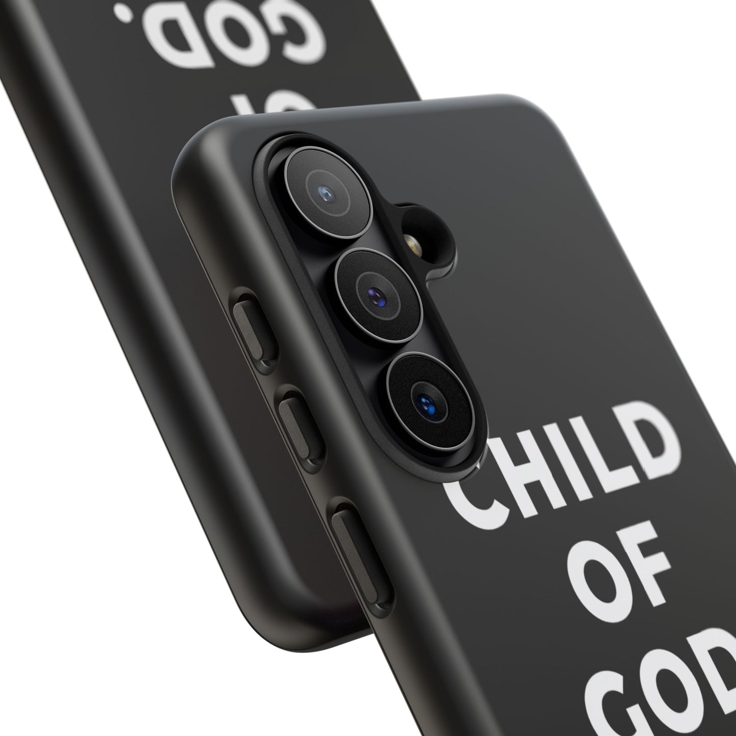 Child of God Phone Case Christian Black Aesthetic Cross Tough Cover