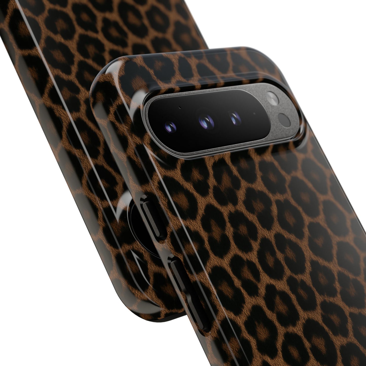 Brown Leopard Print Phone Case | Classic Animal Print Aesthetic Tough Protective Case