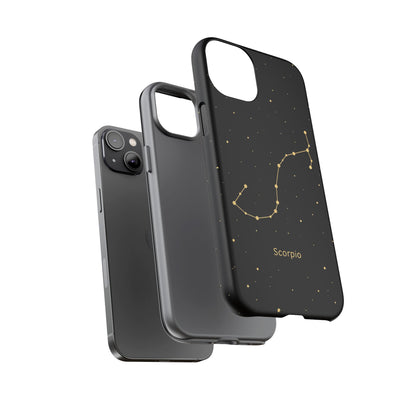 Scorpio Zodiac Constellation Phone Case – Luxe Gold Celestial Cover