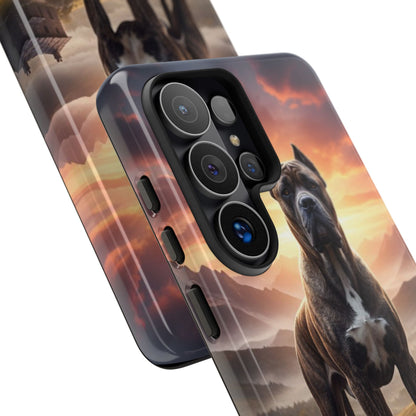 Cane Corso Phone Case – Guard Dog Sunset Tough Case (iPhone, Samsung, Pixel) | Dog Lover Gift