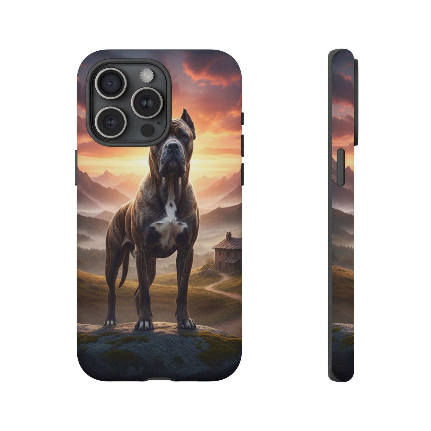 Cane Corso Phone Case – Guard Dog Sunset Tough Case (iPhone, Samsung, Pixel) | Dog Lover Gift