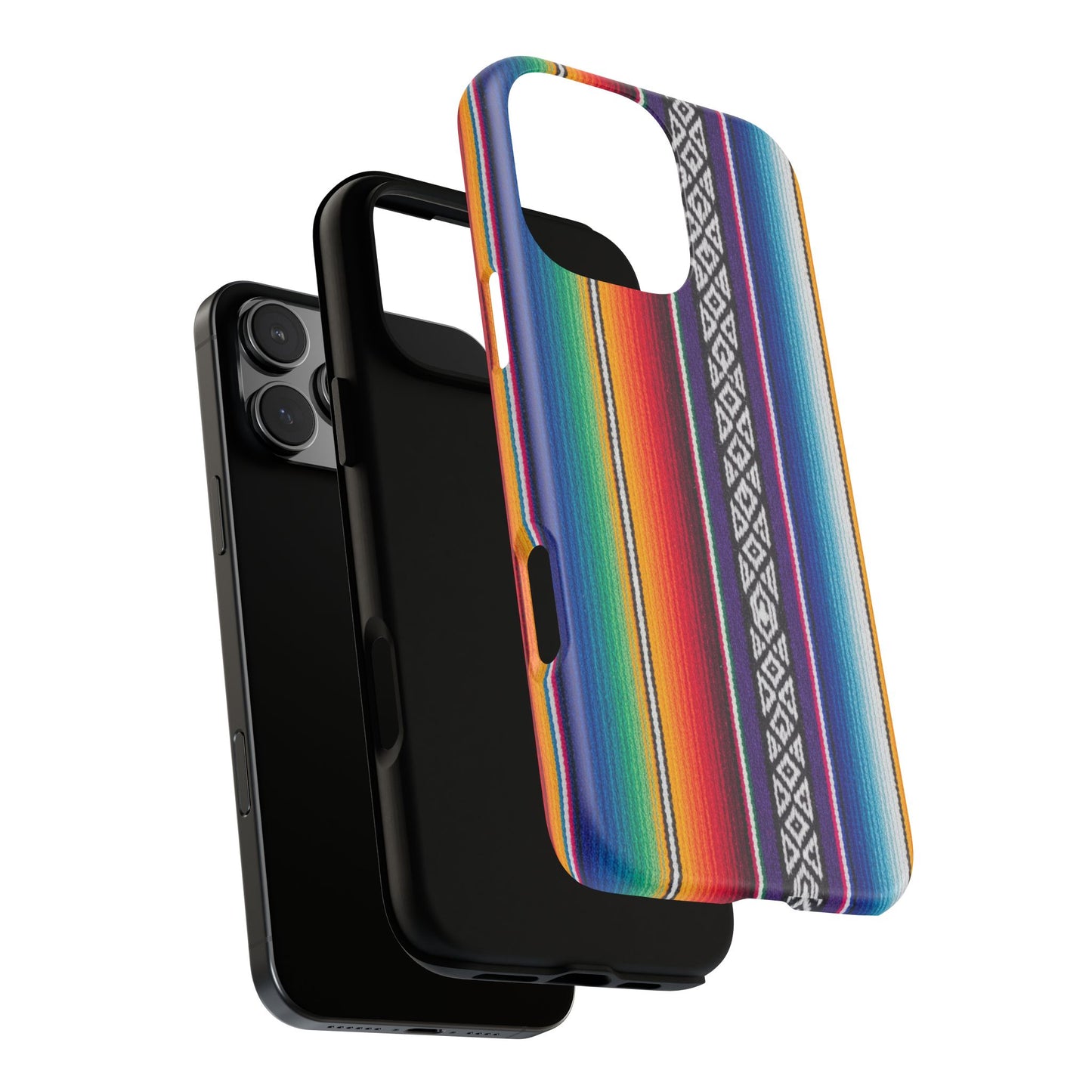 Serape Stripe Phone Case – Colorful Mexican Blanket Pattern Tough Case