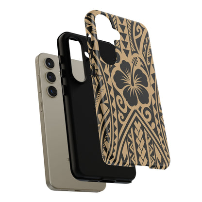 Polynesian Tribal Hawaiin Hibiscus Phone Case for iPhone Samsung Galaxy