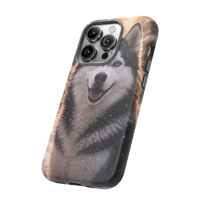 Siberian Husky Tough Phone Case | Blue Eyes Dog Cover Protective iPhone Case