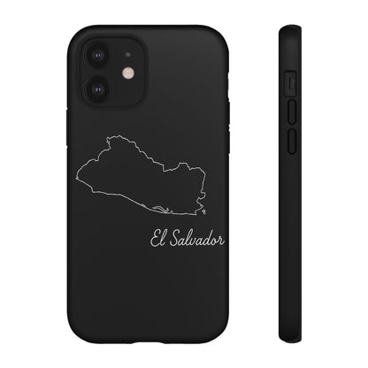 El Salvador Outline Phone Case – Minimal Country Map Tough Case (iPhone, Samsung, Pixel)