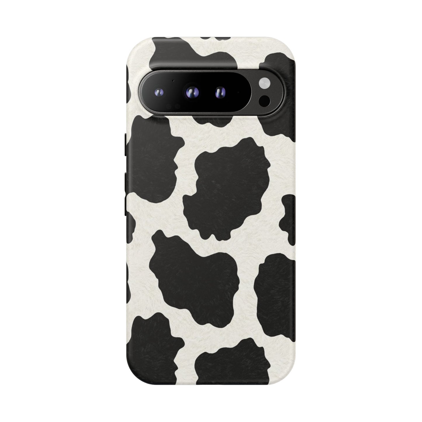 Black & White Cow Print Phone Case | Aesthetic Tough Protective Case