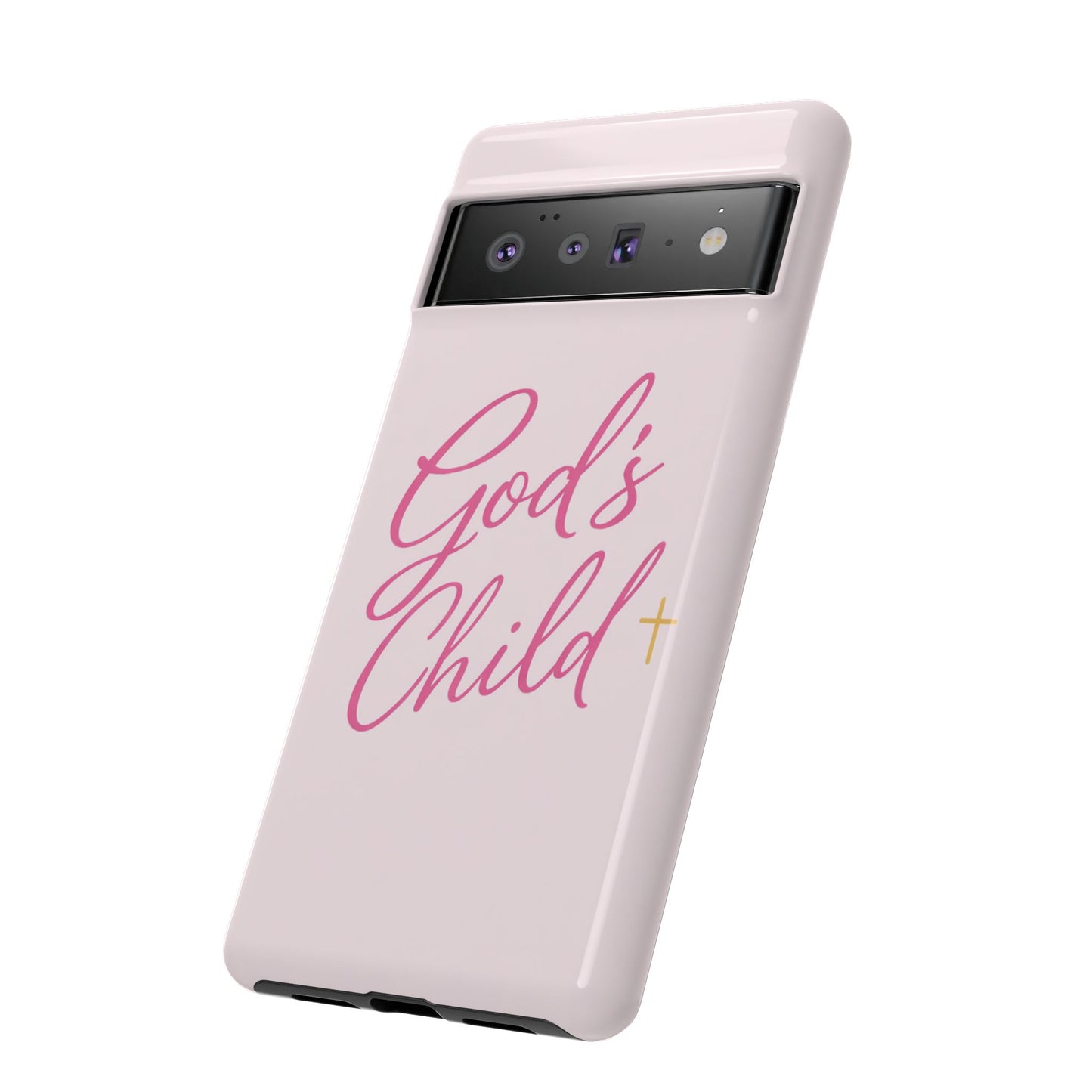 Gods Child Phone Case Christian Pink Aesthetic Tough iPhone Case