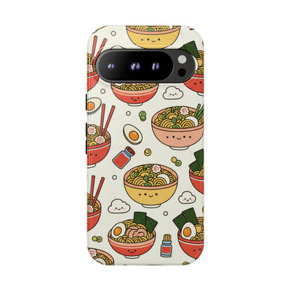 Kawaii Ramen Phone Case – Cute Japanese Food Pattern | Noodle Bowl Aesthetic Case
