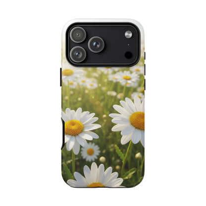 Daisy Phone Case – Floral Spring Field Tough Protective Case (iPhone, Samsung, Pixel)