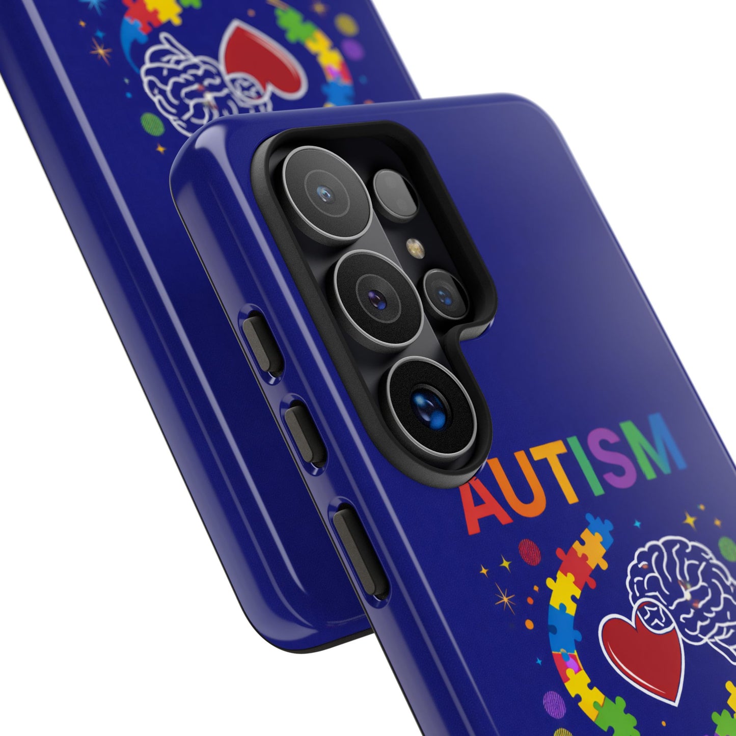 Autism Awareness Tough Case – "Love Connects All Pieces" Phone Case for Iphone, Samsung Galaxy and Pixel