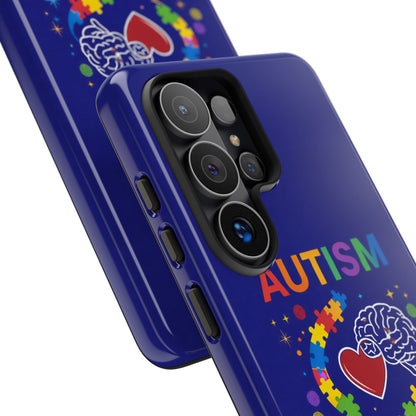 Autism Awareness Tough Case – "Love Connects All Pieces" Phone Case for Iphone, Samsung Galaxy and Pixel