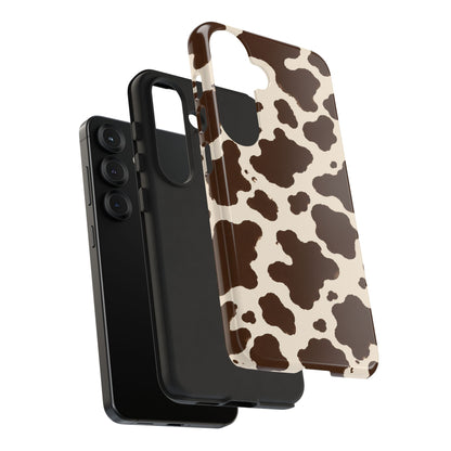 Western Cow Print Tough Phone Case for iPhone Samsung Galaxy Pixel