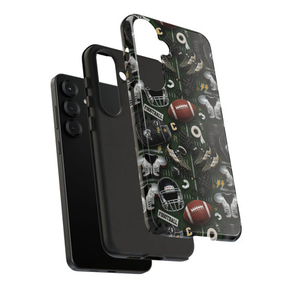 Football Pattern Phone Case – Sports Fan Tough Protective Game Day Case