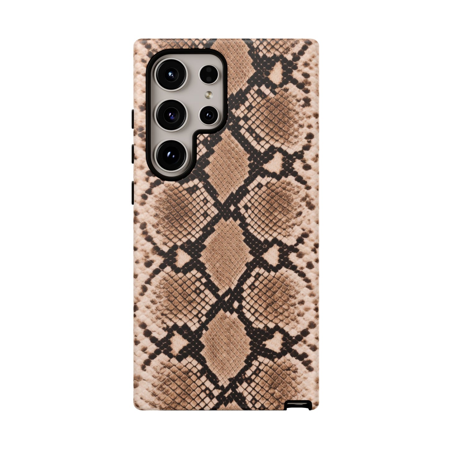 Snake Print Phone Case – Brown Python Pattern Slim Protective Cover for Iphone, Samsung Galaxy and Pixel