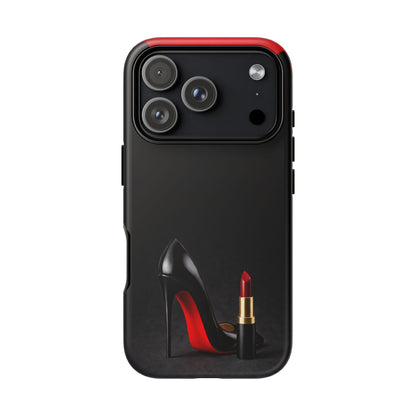Dark Feminine Red Drip Phone Case – Gothic Glam Tough Cover