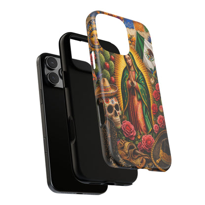 Virgen de Guadalupe Phone Case Mexican Floral iPhone Samsung Pixel Case