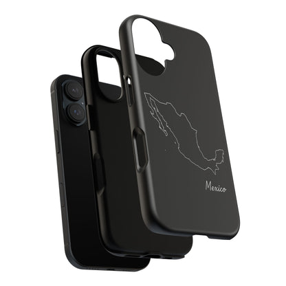 Mexico Outline Phone Case – Minimal Country Map Tough Case (iPhone, Samsung, Pixel)