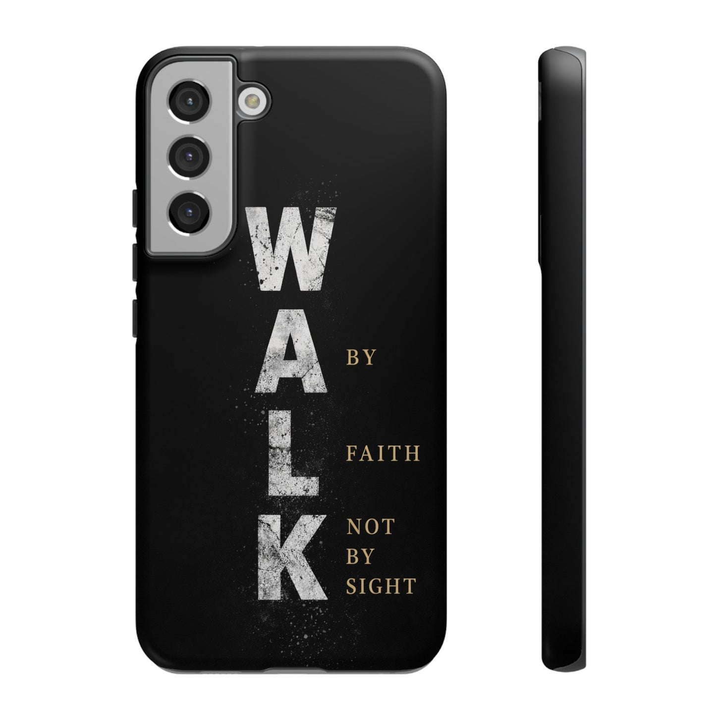 Walk by Faith Not by Sight Christian Phone Case Bible Verse Faith Cover