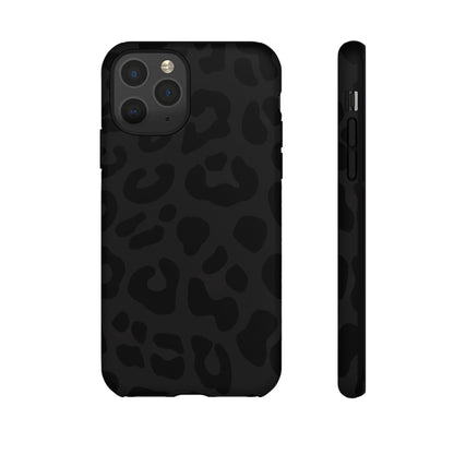 Black Leopard Phone Case | Matte & Glossy Tough Protective iPhone Case