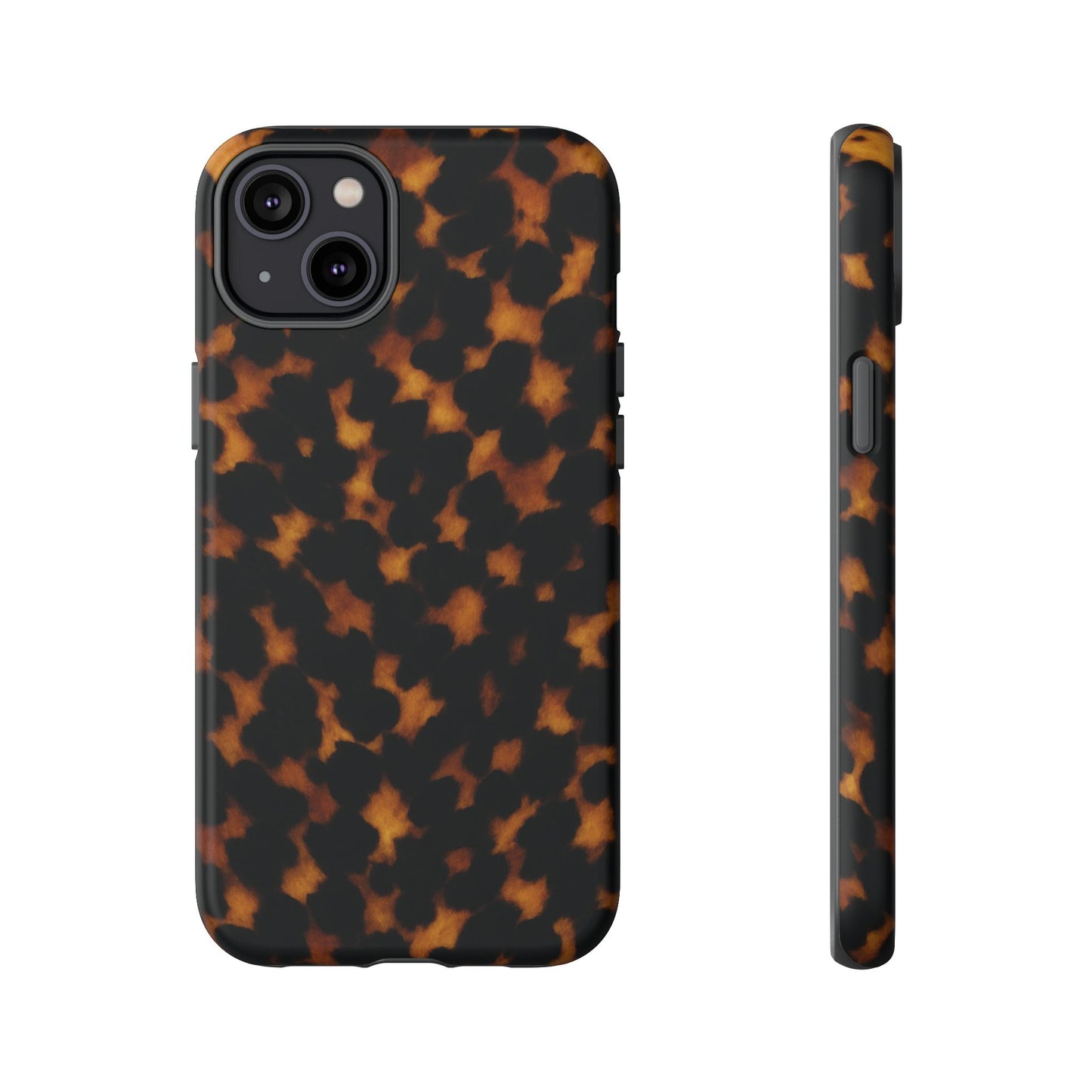 Tortoiseshell Pattern Tough Phone Case | Classic Leopard-Style Protective Cover