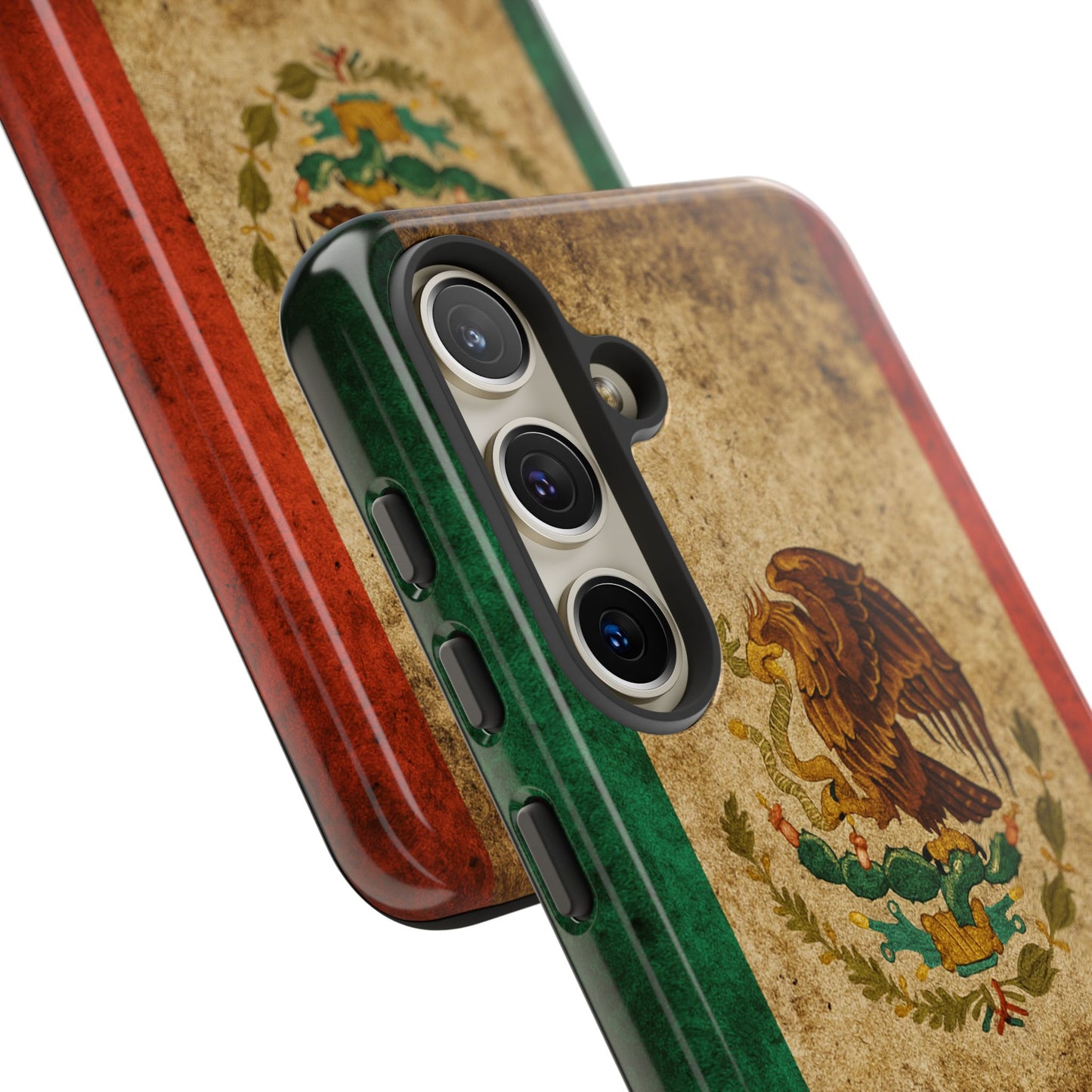 Vintage Mexico Flag Phone Case – Mexican Pride Grunge Flag Aesthetic Tough Case