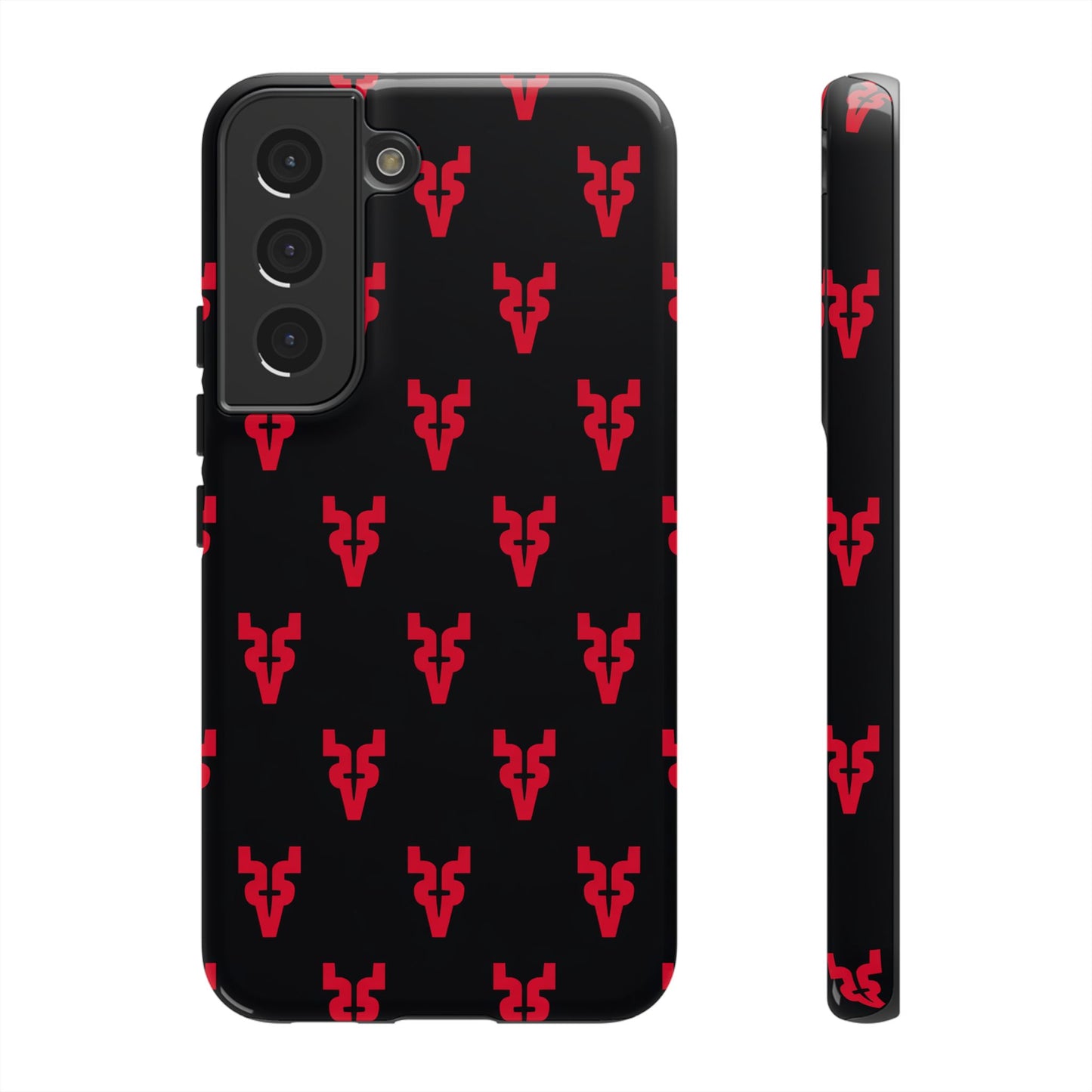 Mazatlán Bull Phone Case – Black Red Streetwear Tough Shockproof Cover