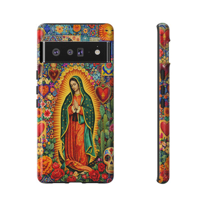 Virgin Mary Guadalupe Phone Case Mexican Folk Art Tough Cover iPhone Samsung