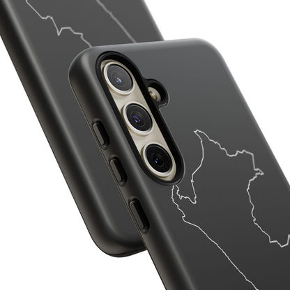 Peru Outline Phone Case – Minimal Country Map Tough Case (iPhone, Samsung, Pixel)