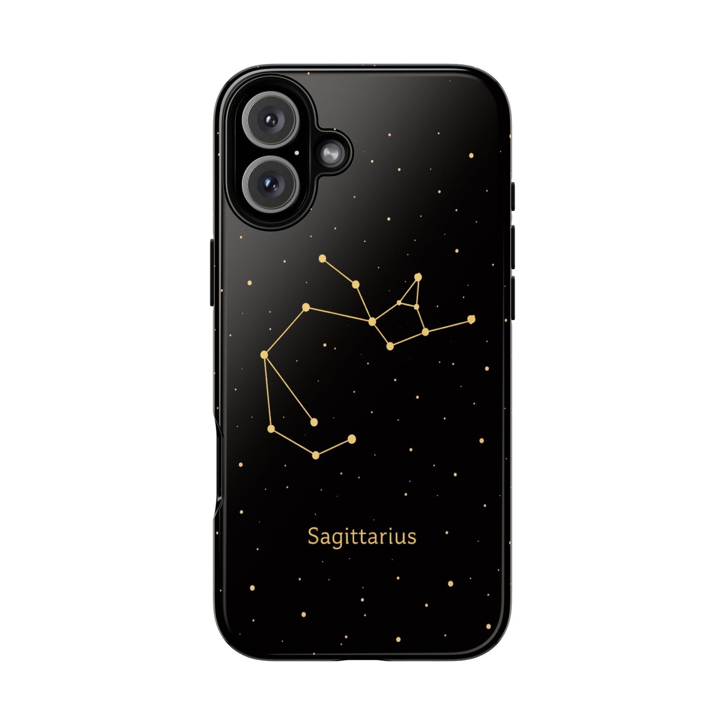 Sagittarius Zodiac Constellation Phone Case – Luxe Gold Celestial Cover
