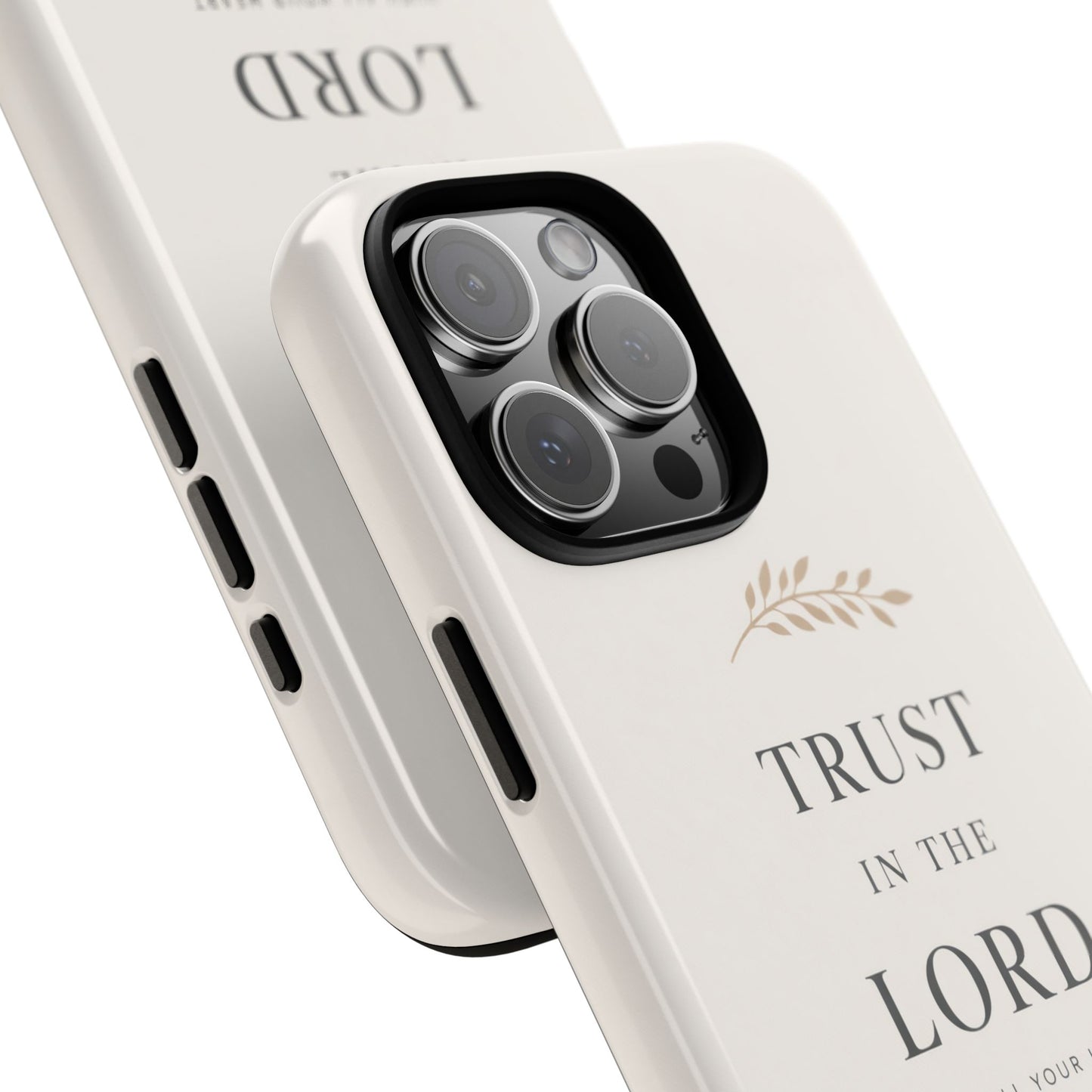 Proverbs 3:5 Christian Phone Case Trust in the Lord Minimalist Faith Cover