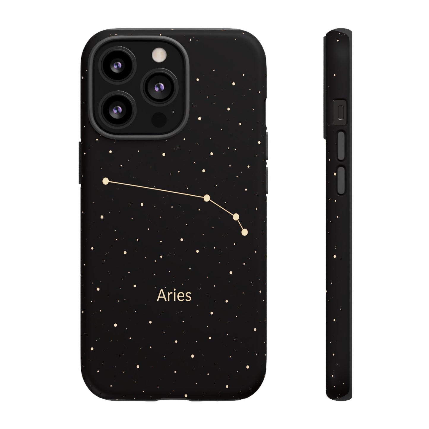 Aries Zodiac Constellation Phone Case – Luxe Gold Celestial Cover