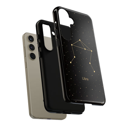 Libra Zodiac Constellation Phone Case – Luxe Gold Celestial Cover